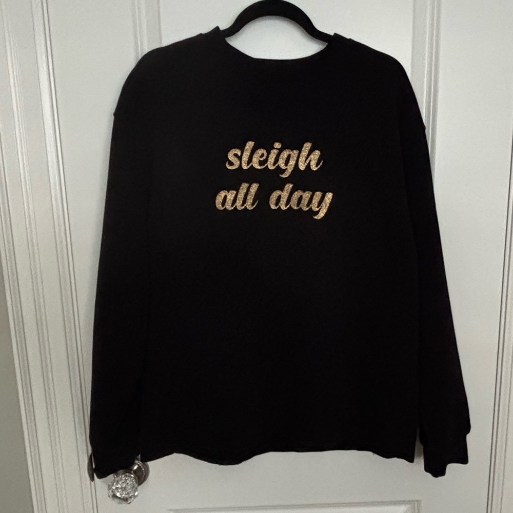 Brunette the Label Crewneck Blk - Sz. XL/2XL